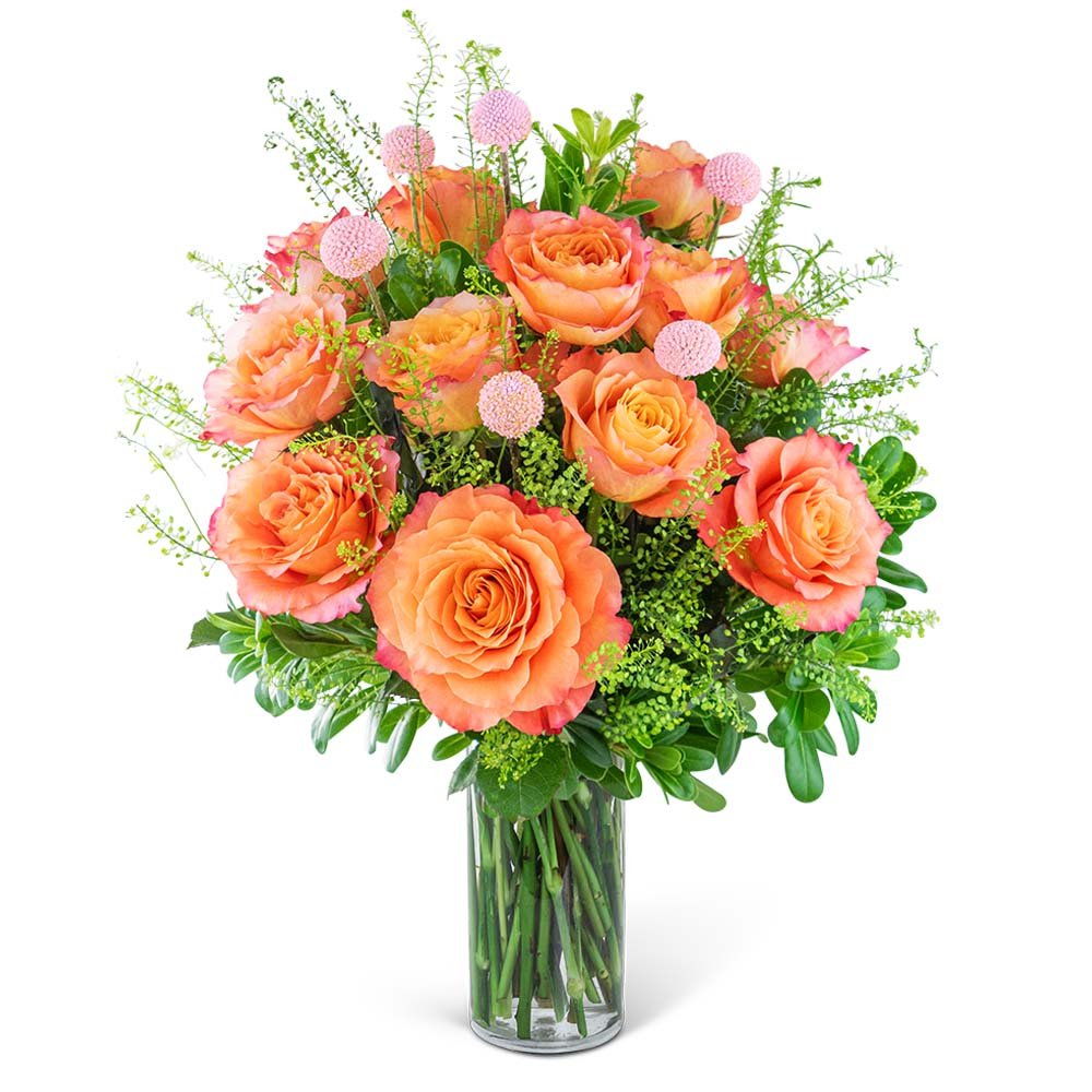 Free Spirit Peach Rose Symphony - Anaheim Hills Florist
