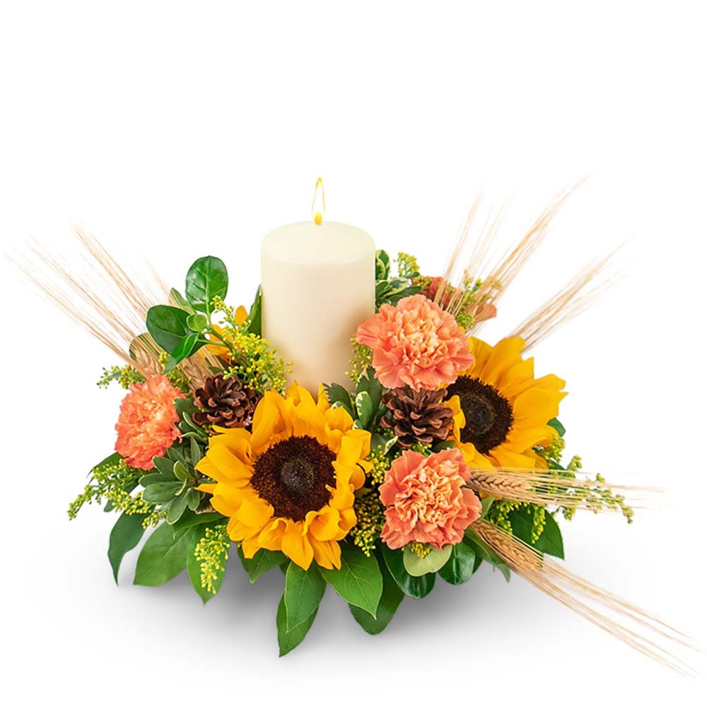 Sunny Abundance Centerpiece - Anaheim Hills Florist