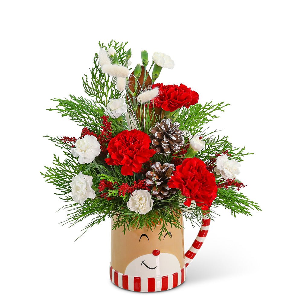 Jolly Reindeer Keepsake Mug - Anaheim Hills Florist