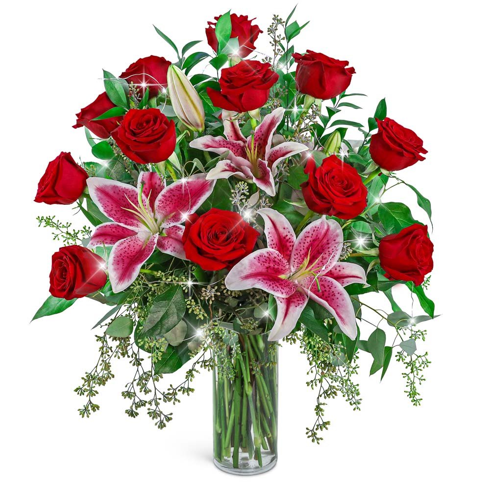 Starlit Love Story with LED Twinkle Lights - Anaheim Hills Florist