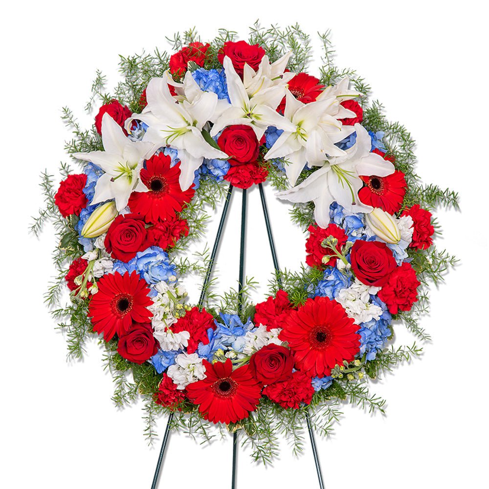 Stars and Stripes Forever Wreath - Anaheim Hills Florist