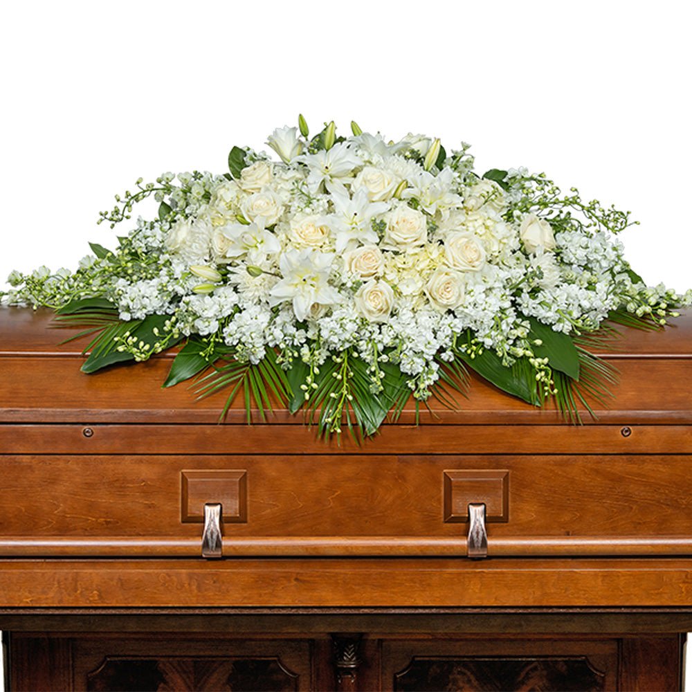 Pure Serenity Grande Casket Spray - Anaheim Hills Florist