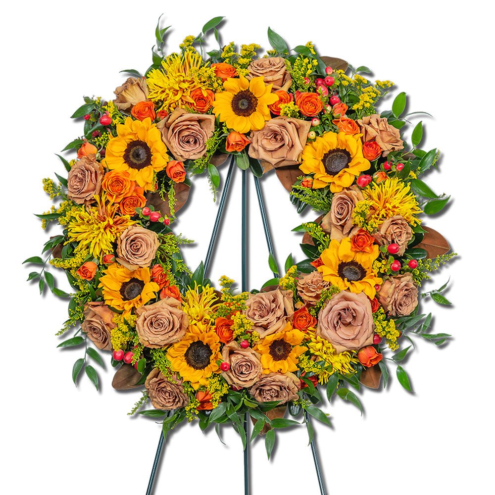 Sunset Serenade Wreath - Anaheim Hills Florist