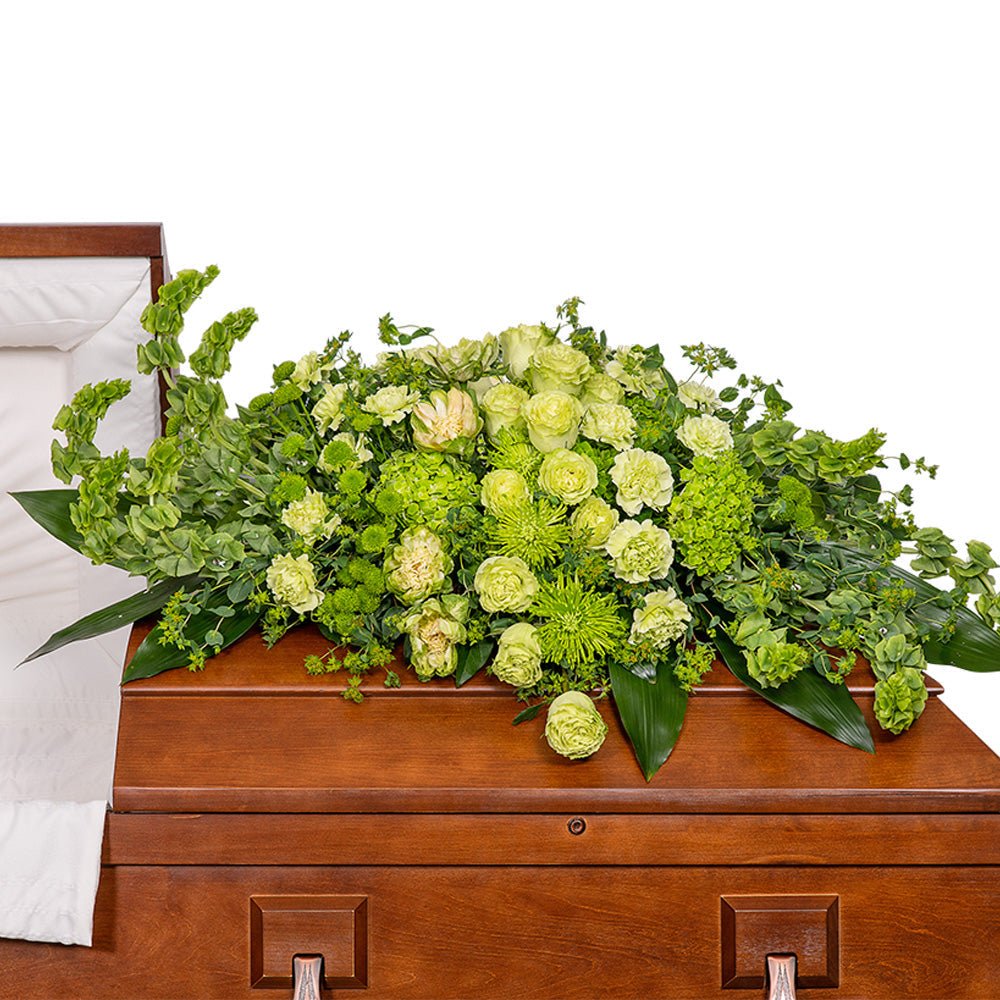 Tranquil Oasis Casket Spray with Roses - Anaheim Hills Florist