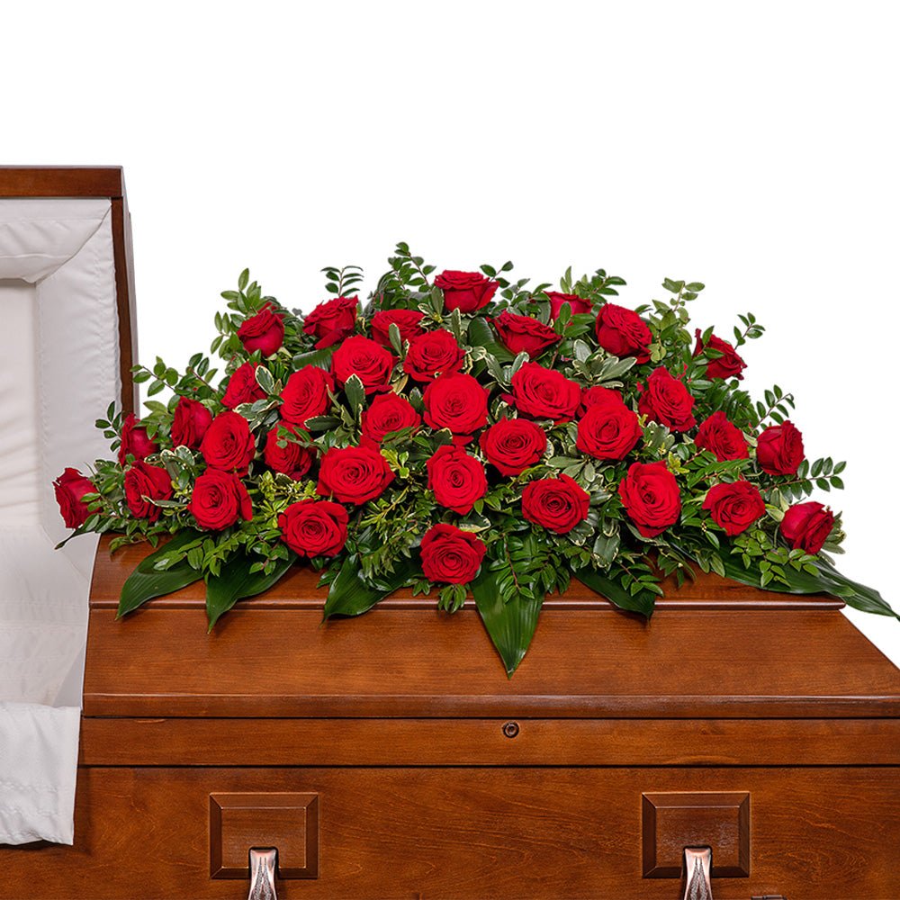 36 Rose Casket Spray - Anaheim Hills Florist
