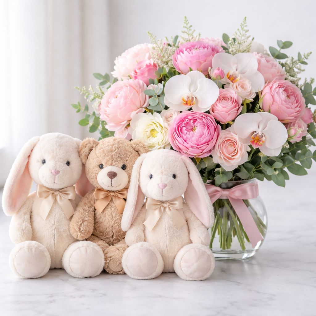 Premium Plush Stuffed Animal Gift Add - On for Flower Delivery - Anaheim Hills Florist