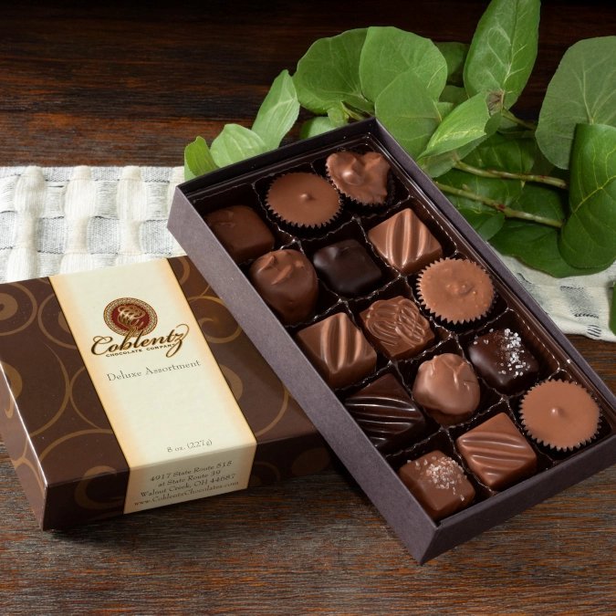 Deluxe 15 - Piece Gourmet Chocolate Gift Box – Premium Add - On for Flower Delivery - Anaheim Hills Florist