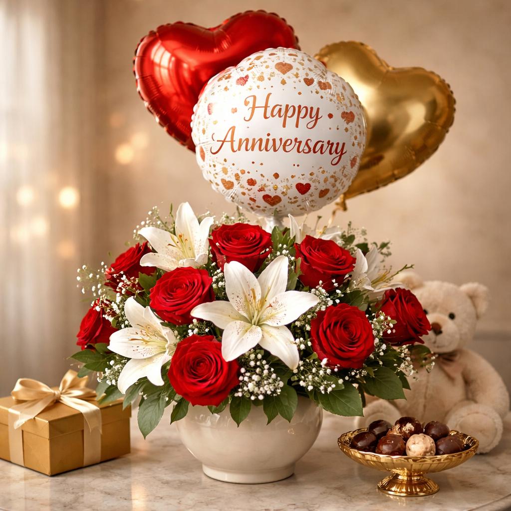 Celebration Helium Balloon Trio – Perfectly Matched to Your Occasion - Best Value - Anaheim Hills Florist