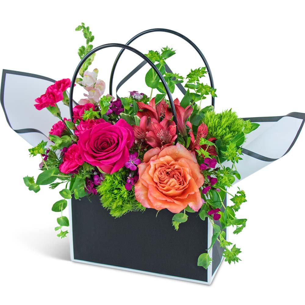 Bright and Bold Blooming Tote - Anaheim Hills Florist