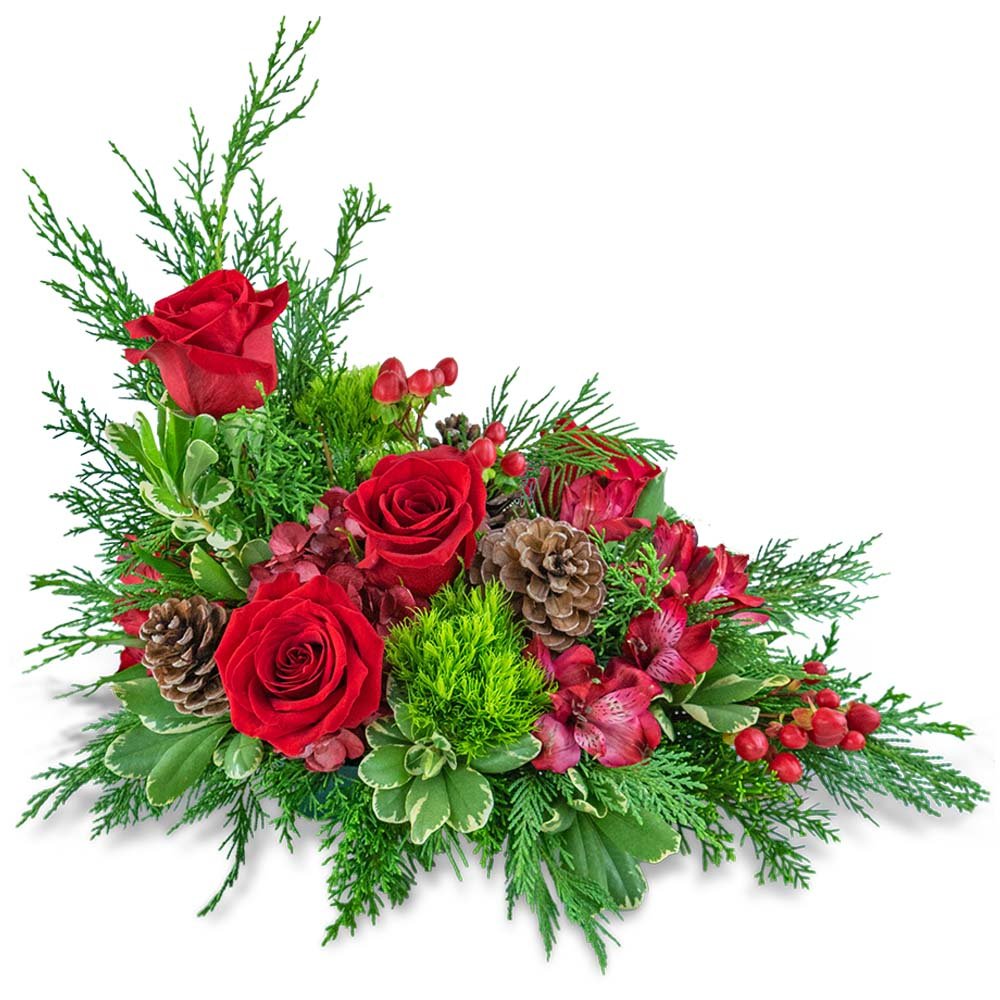 Cranberry Rose Centerpiece - Anaheim Hills Florist