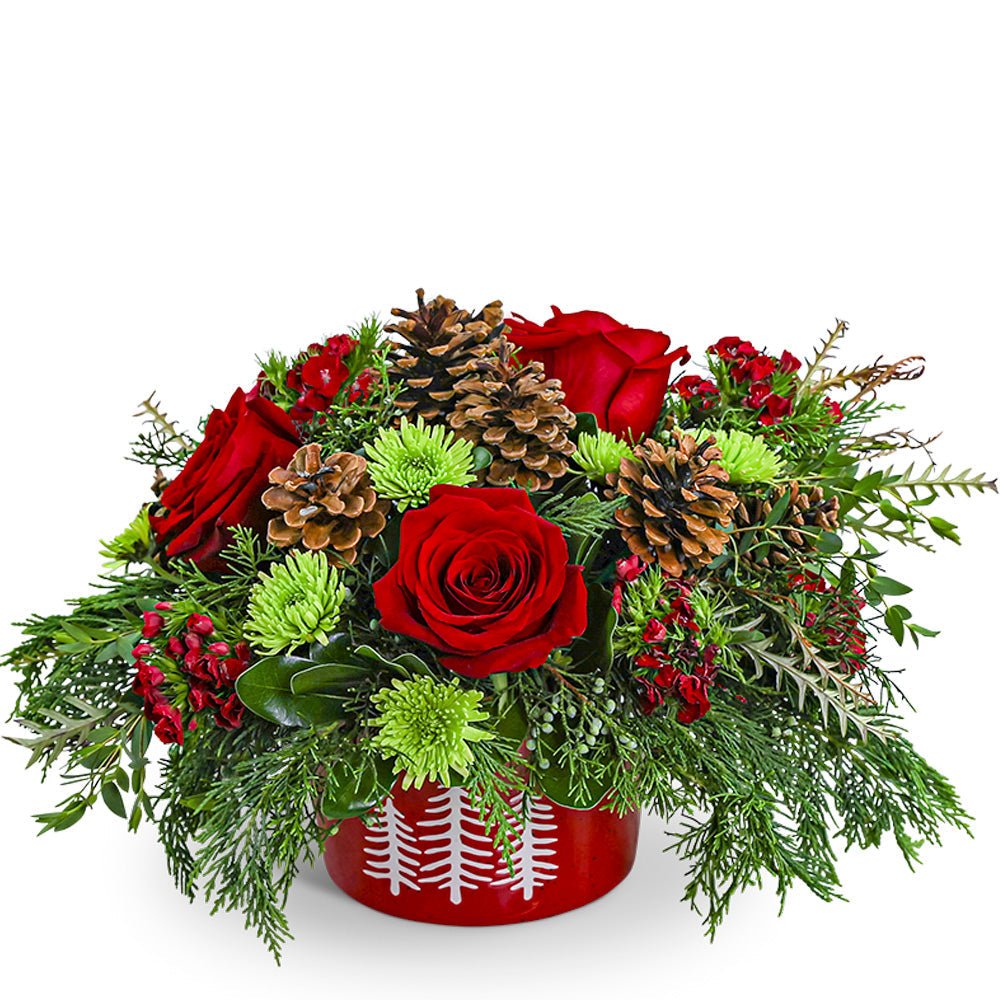 Rose in the Pines Centerpiece - Anaheim Hills Florist