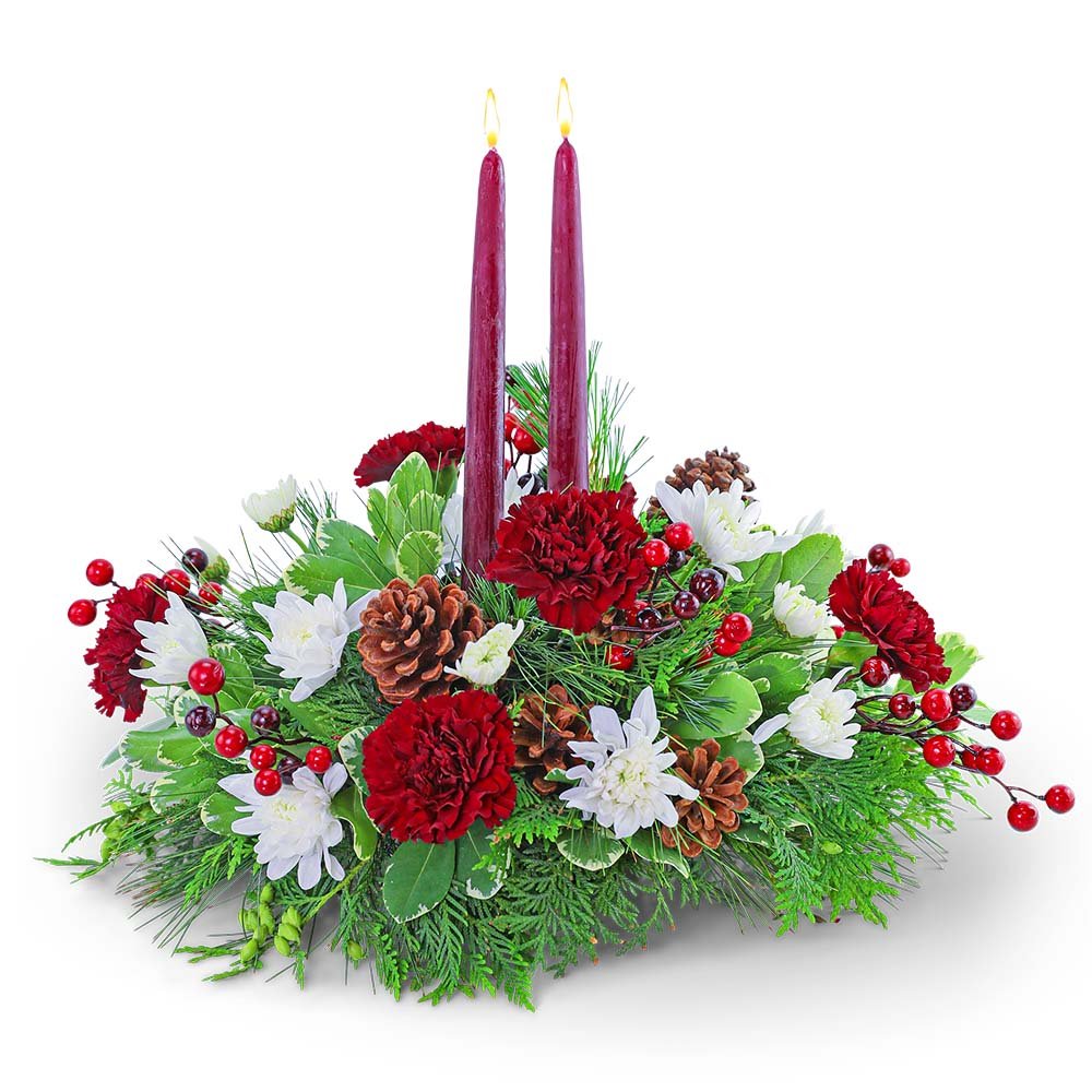 Cranberry Christmas Centerpiece - Anaheim Hills Florist