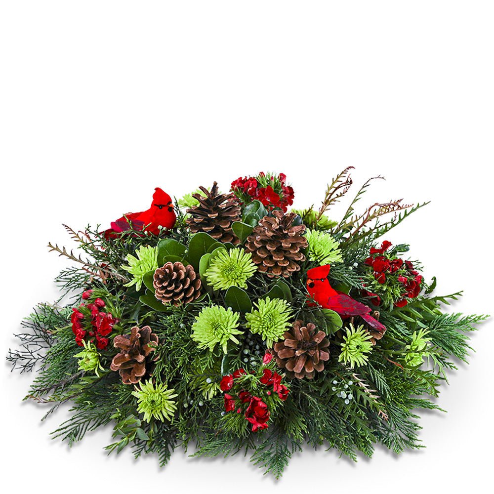 Where Cardinals Gather Centerpiece - Anaheim Hills Florist