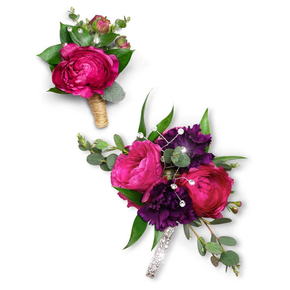 Allure Corsage and Boutonniere Set - Anaheim Hills Florist