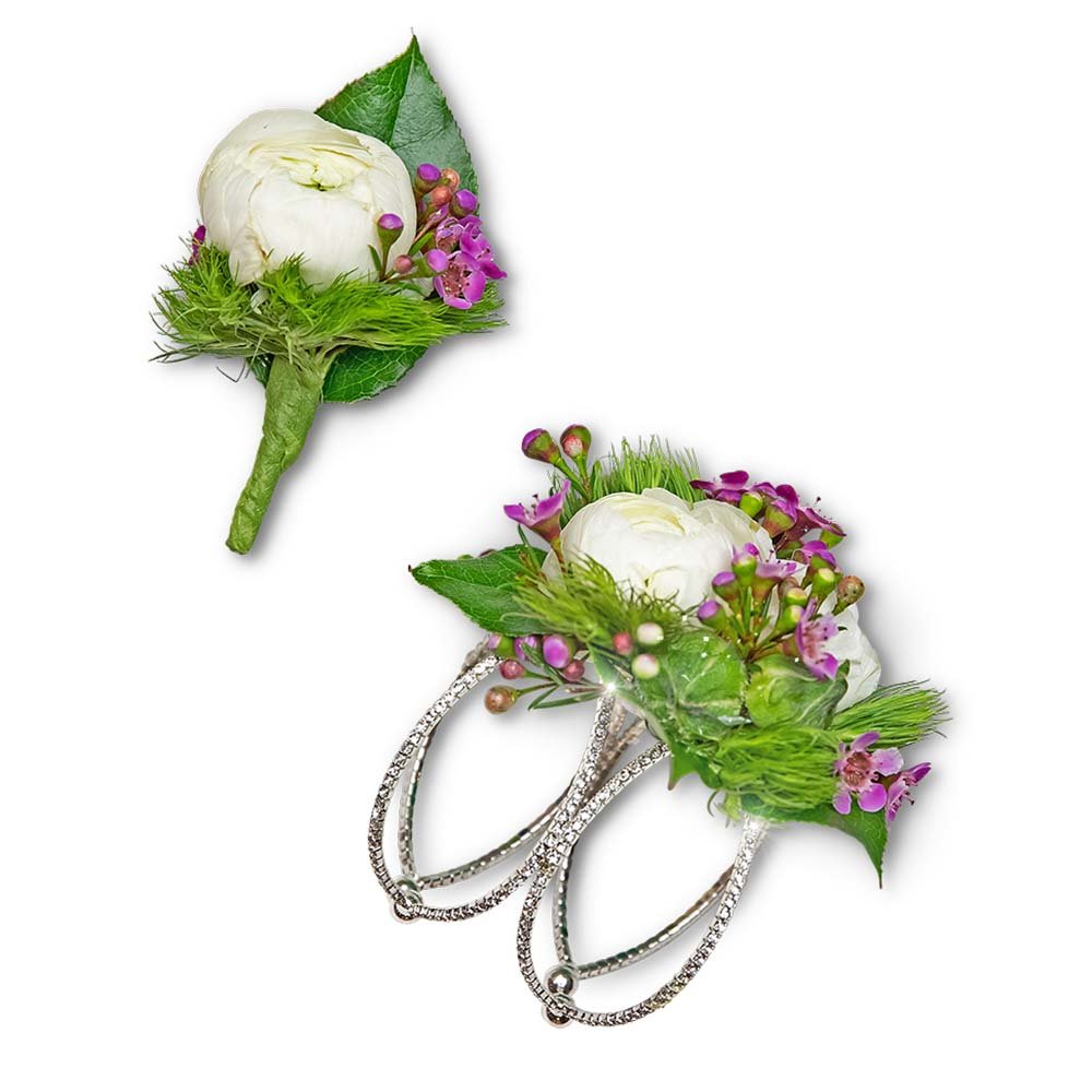 Intrinsic Corsage and Boutonniere Set - Anaheim Hills Florist