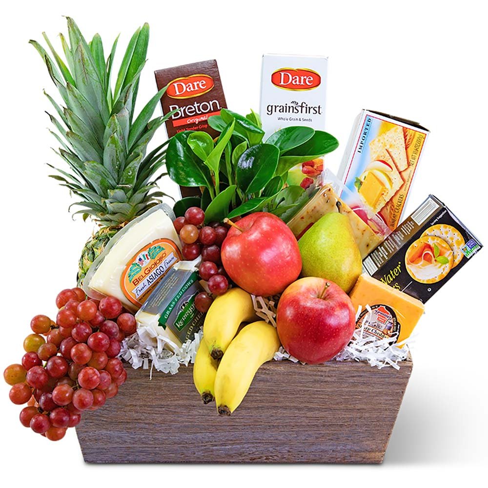Classic Fruit and Cheese Basket - Anaheim Hills Florist