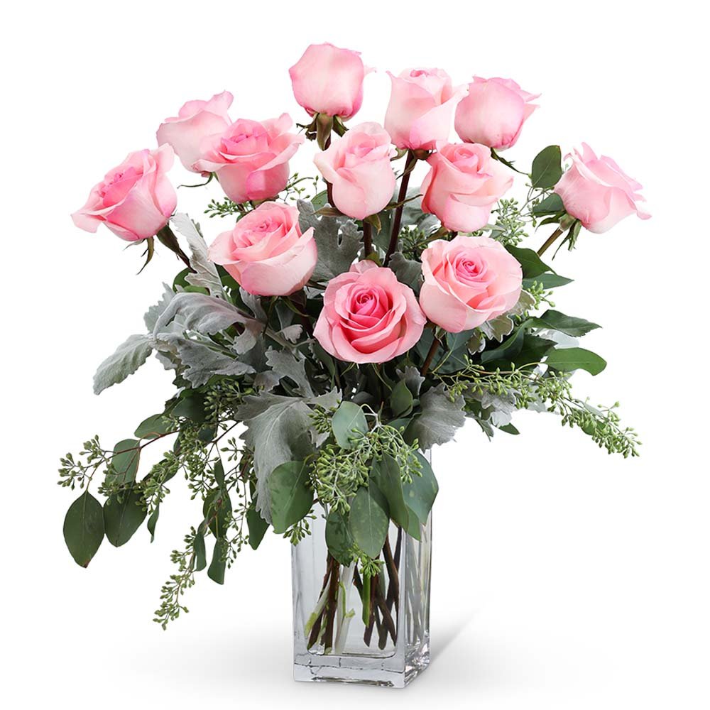 Pink Roses (12) - Anaheim Hills Florist