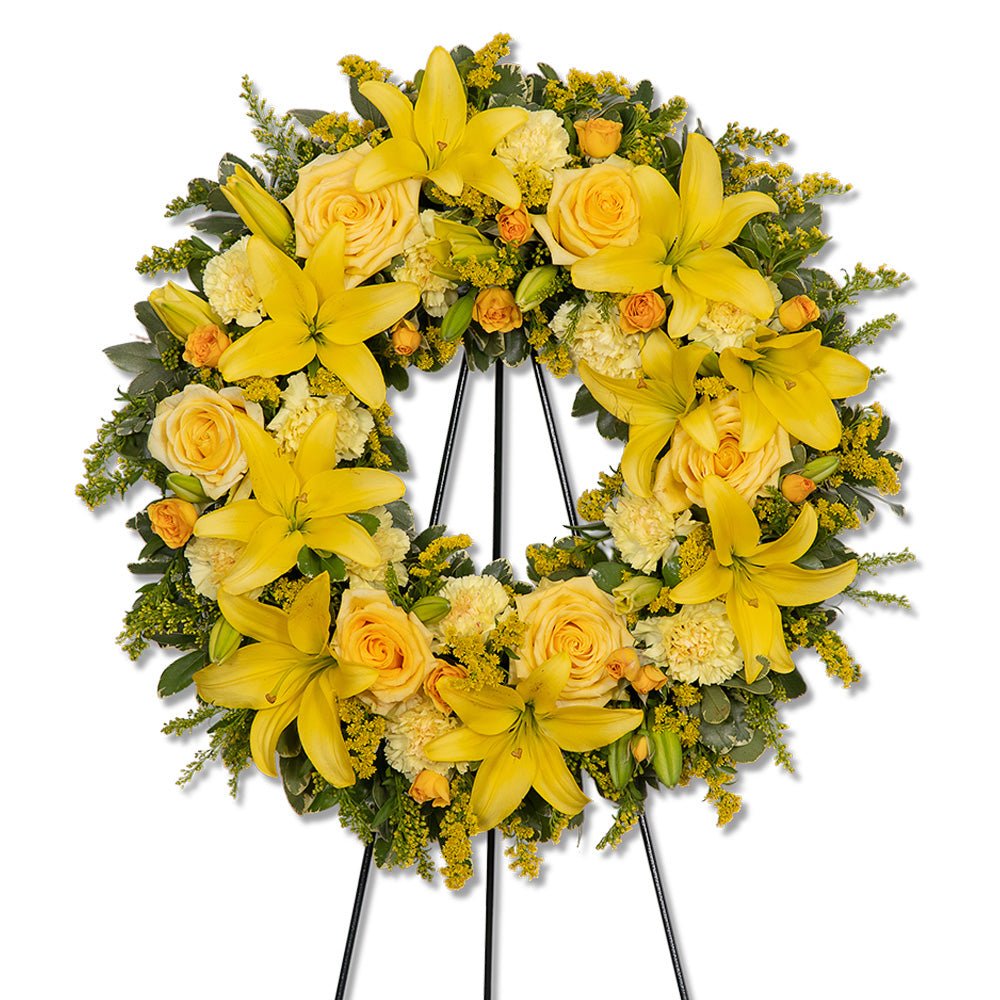 Radiant Remembrance Wreath - Anaheim Hills Florist