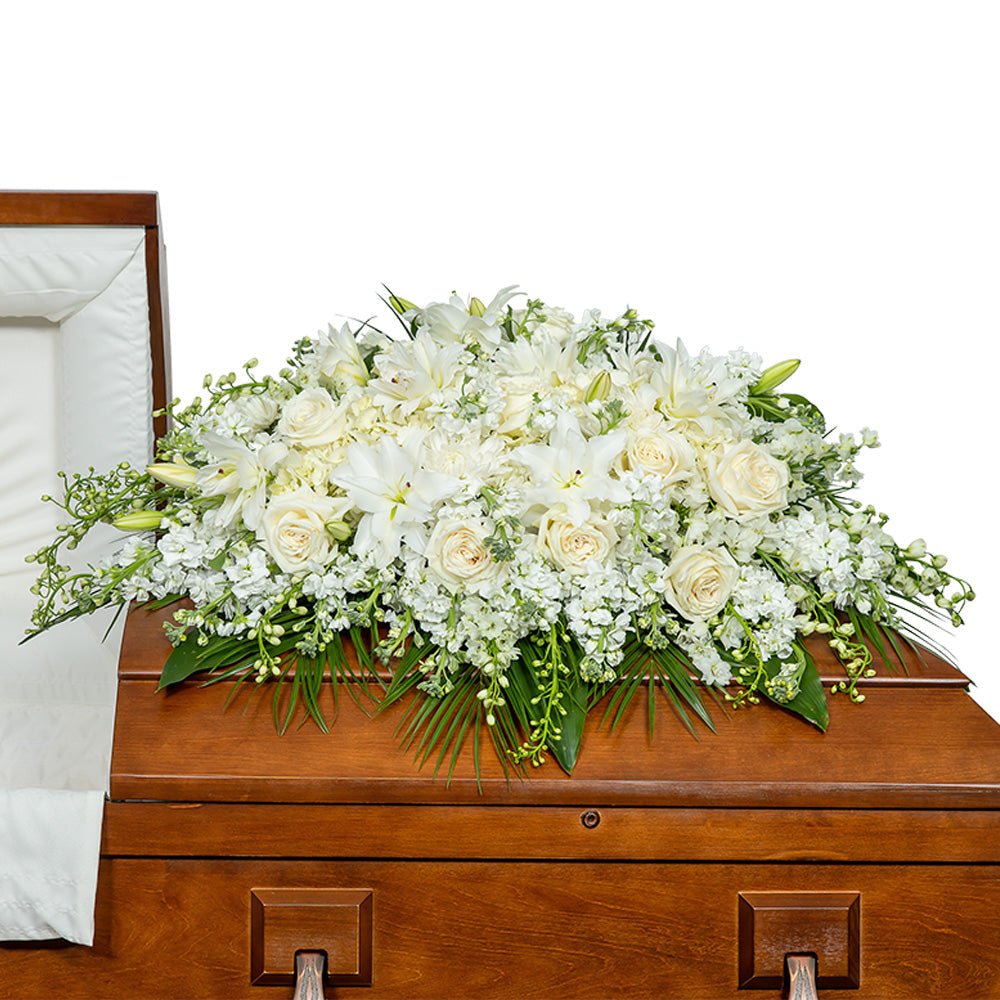 Pure Serenity Casket Spray - Anaheim Hills Florist