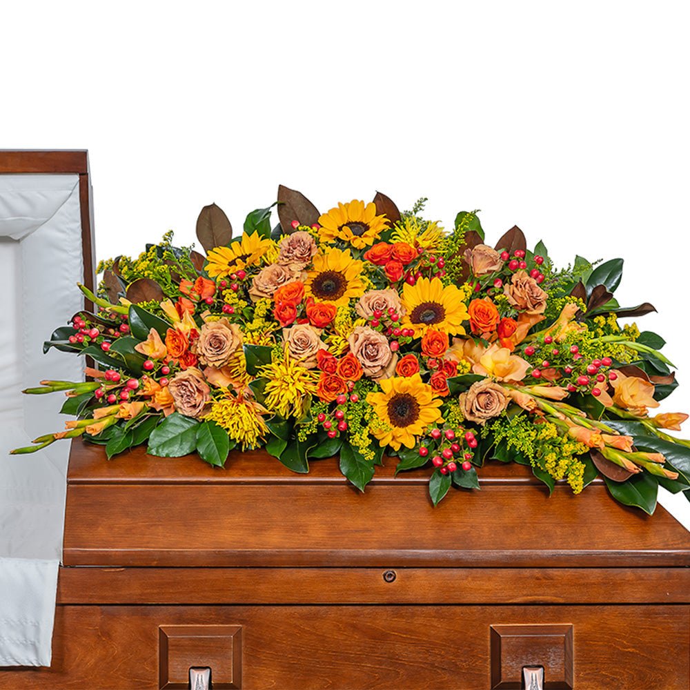 Sunset Serenade Casket Spray - Anaheim Hills Florist