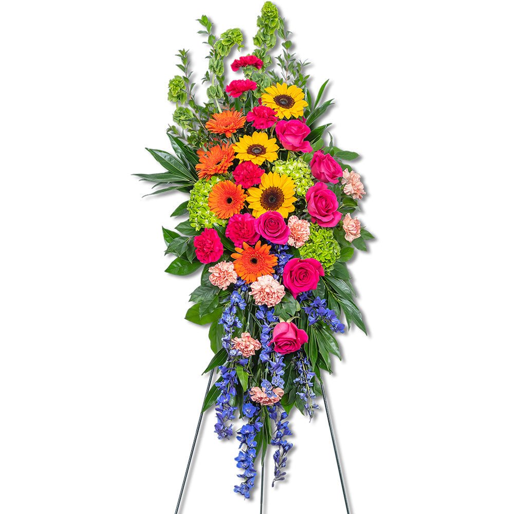 Forever Blooming Bright Standing Spray - Anaheim Hills Florist