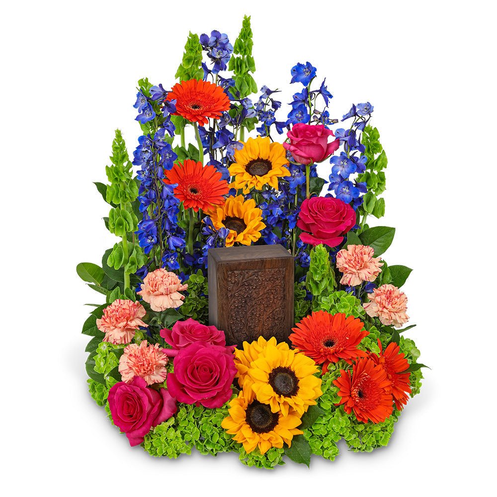 Forever Blooming Bright Cremation Tribute - Anaheim Hills Florist