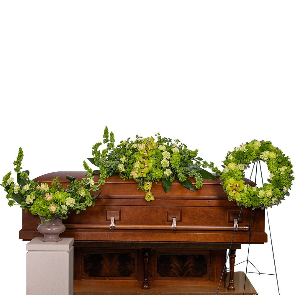 Tranquil Oasis Trio with Orchids - Anaheim Hills Florist