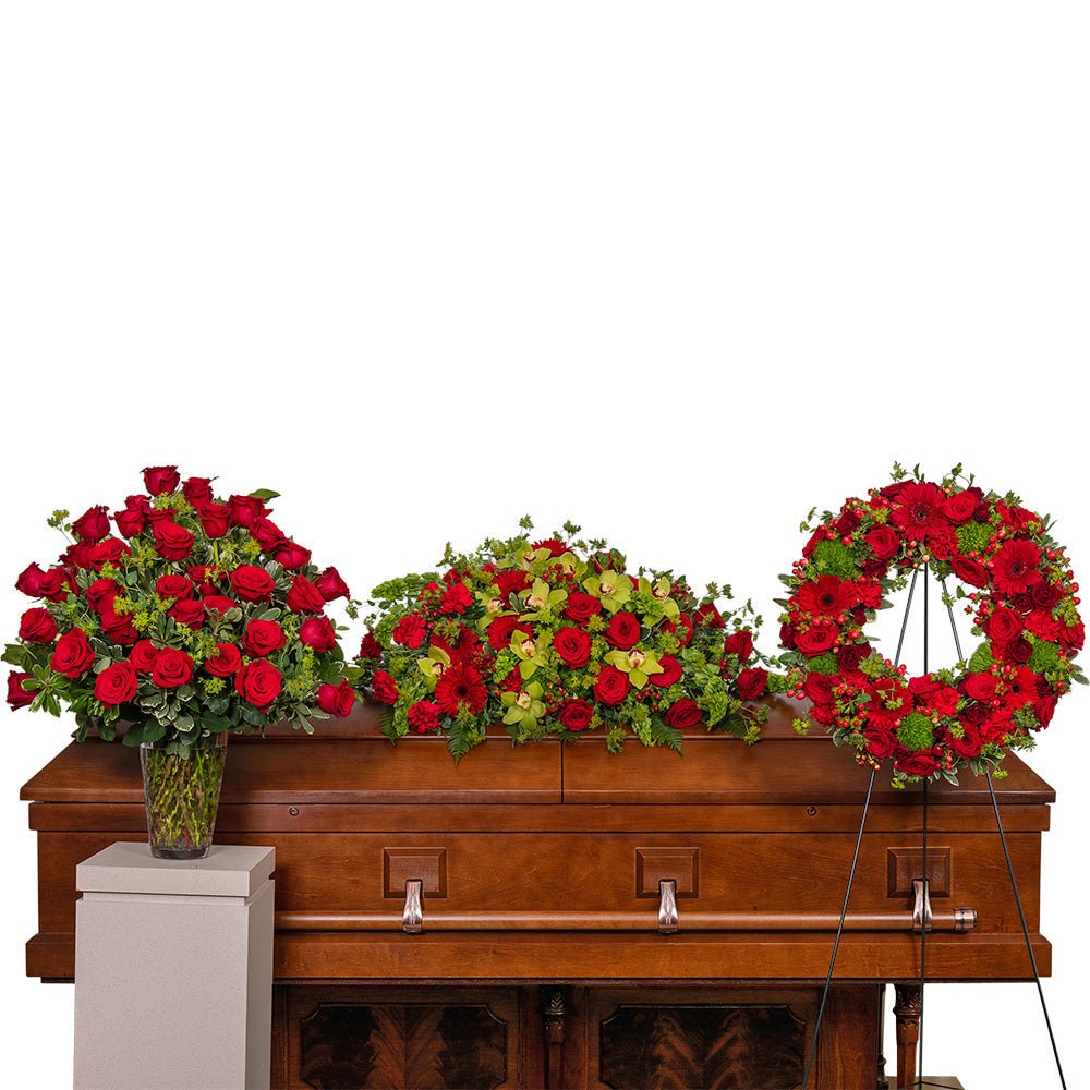 Red Infinity Trio - Anaheim Hills Florist