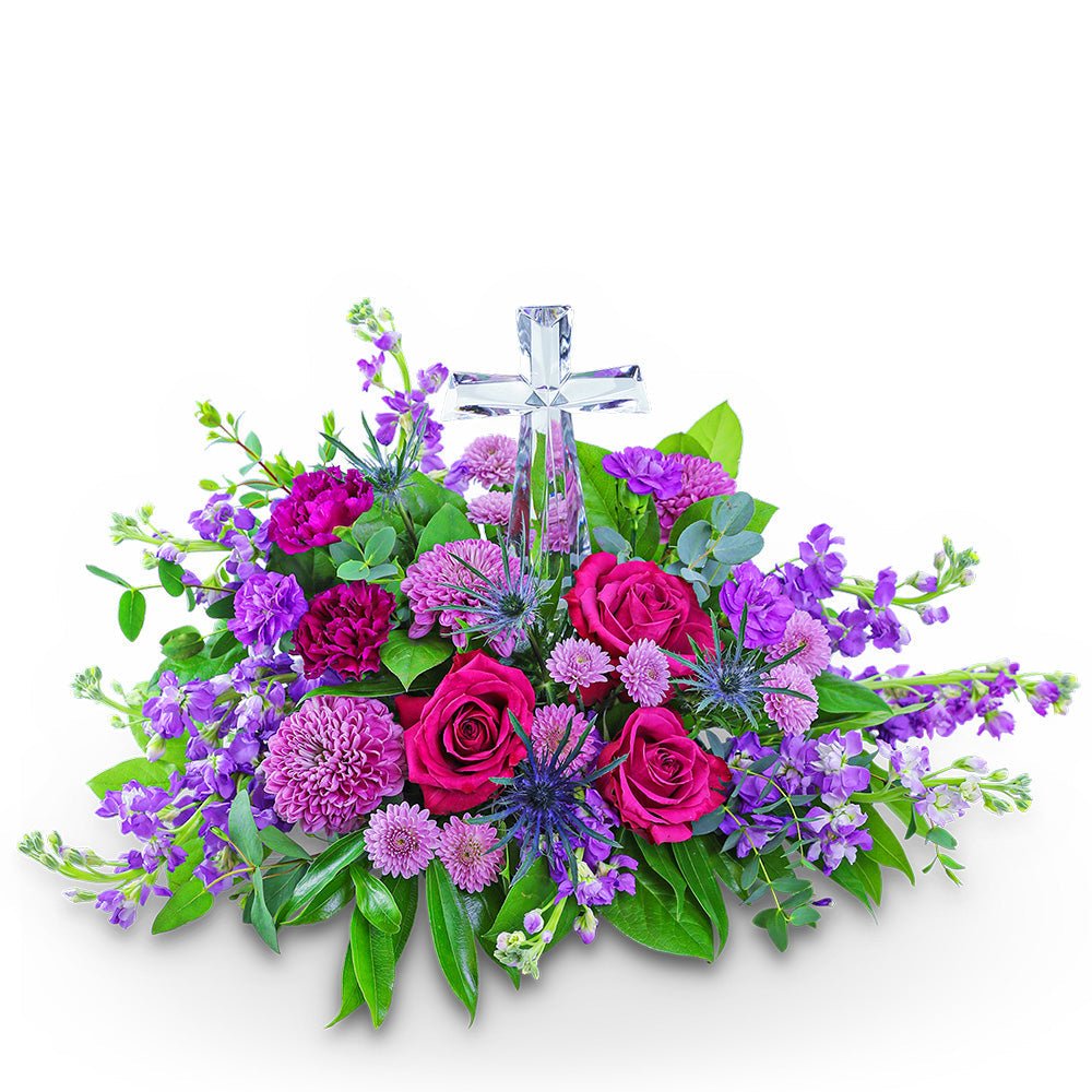Majestic Magenta Crystal Cross - Anaheim Hills Florist