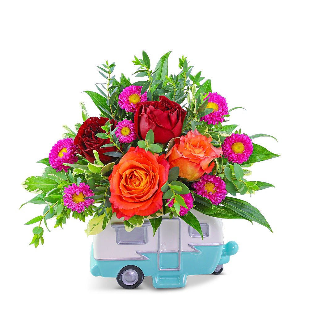 Flamenco Retro Camper - Anaheim Hills Florist