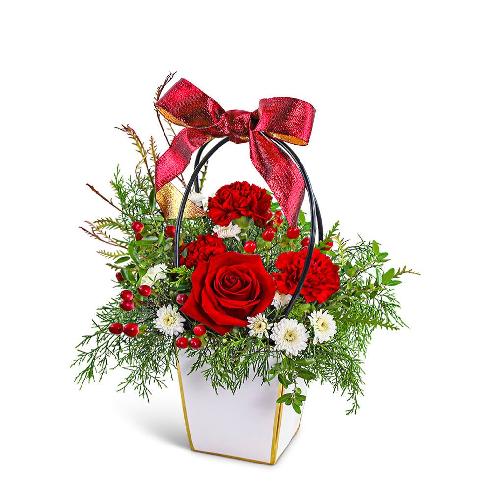 Holly Hugs Tote - Anaheim Hills Florist