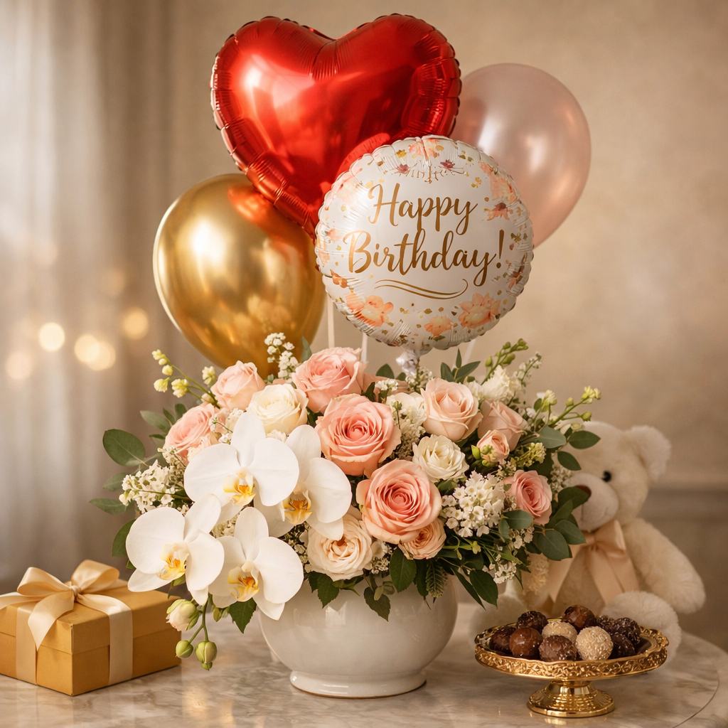 Celebration Helium Balloon Trio – Perfectly Matched to Your Occasion - Best Value - Anaheim Hills Florist